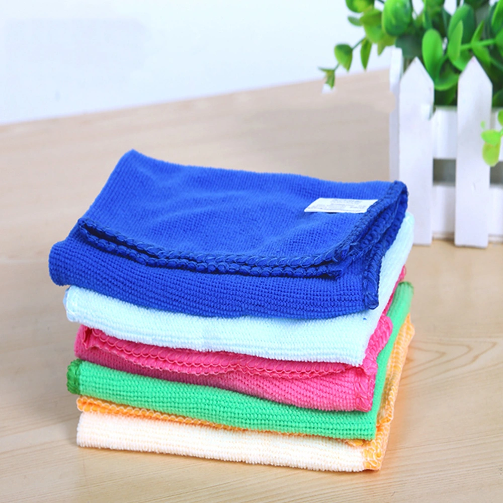 4pcs Creative Absorbent Cloth Cleaning Cloth Square Scarf Fiber Cloth Painting Supplies for Painting Drawing (Random Color)