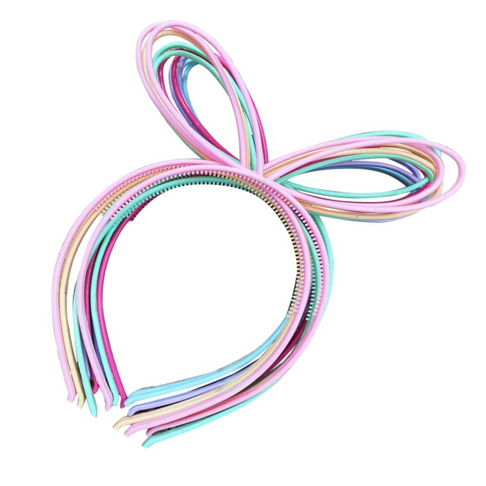 12pcs Birthday Theme Bunny Hair Clasp Girls Hair Band Unique Party Decor