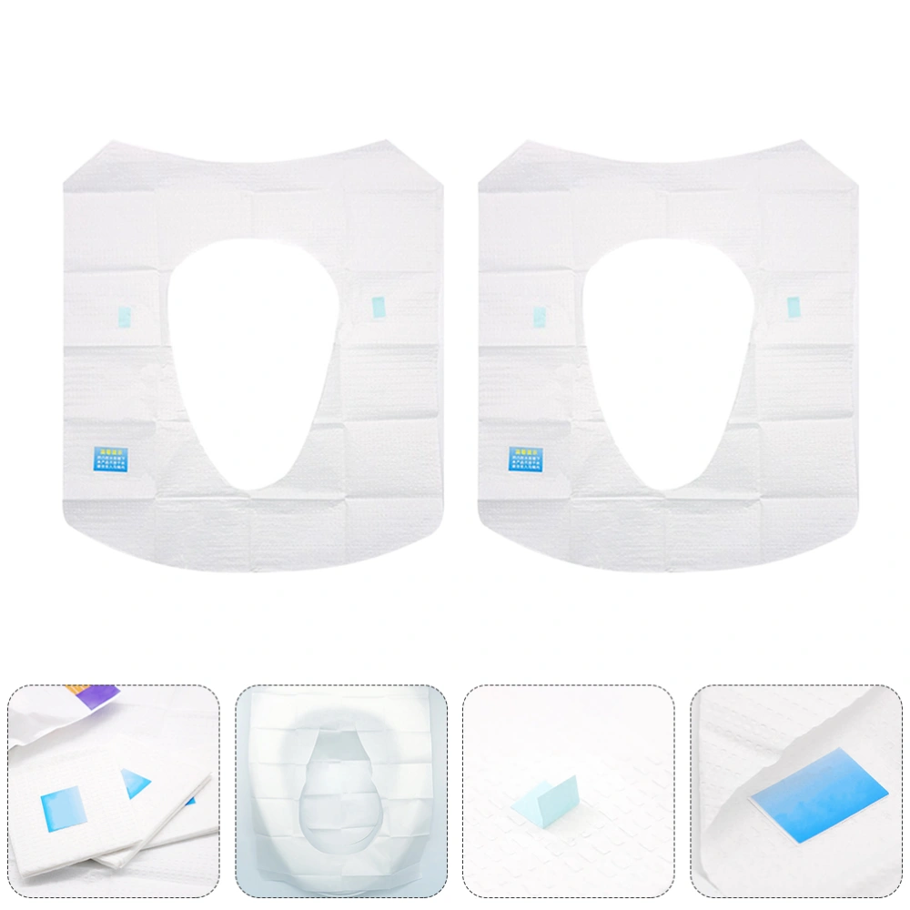 20pcs Toilet Seat Covers Disposable Toilet Covers Pregnant Toilet Seat Cushions (White)