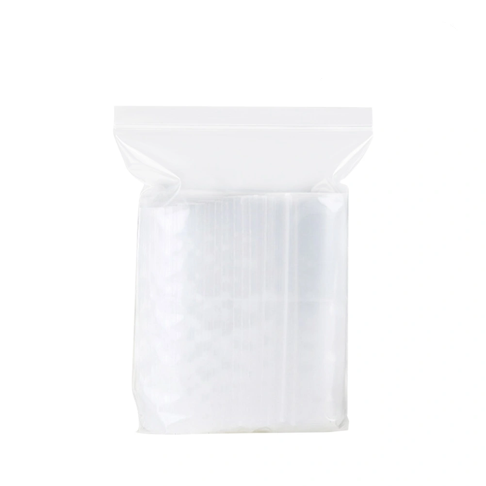 100 Pieces 5x7cm Thickening Reusable Plastic Clear Seal Bags Zipper Reclosable Storage Bags Dispenser Bag