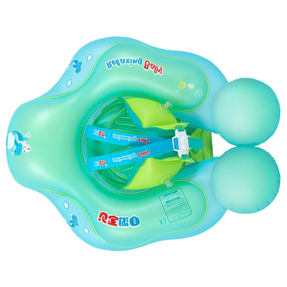 1Pc Baby Pool Float Swimming Ring Inflatable Swiming Ring Training Aid for Infants Toddlers (Blue L)