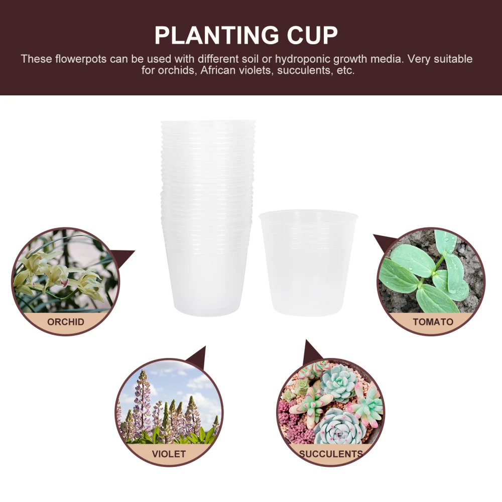 36Pcs Delicate Gardening Cups Practical Nutrient Bags Premium Planting Cups