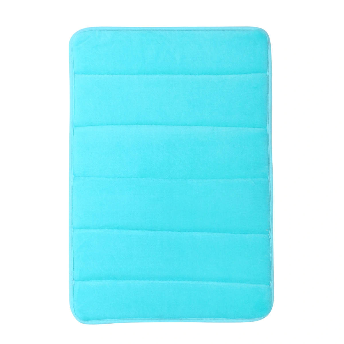 Memory Bath Mat Non Absorbent Super Cozy Bathroom Rug Carpet (Light Blue)