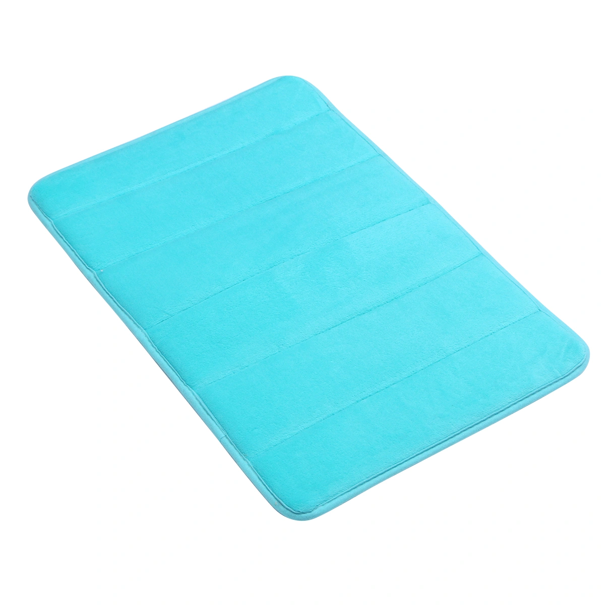 Memory Bath Mat Non Absorbent Super Cozy Bathroom Rug Carpet (Light Blue)