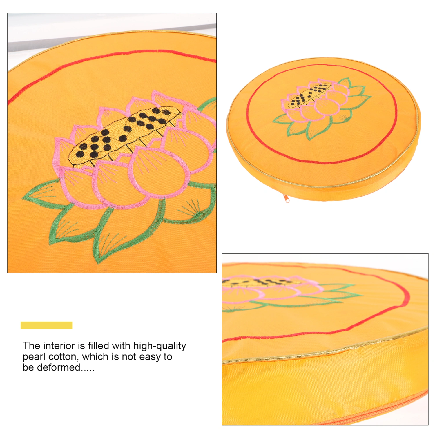 1Pc Meditation Cushion Round Seat Cushion Portable Prayer Mat Religious Chanting Supply