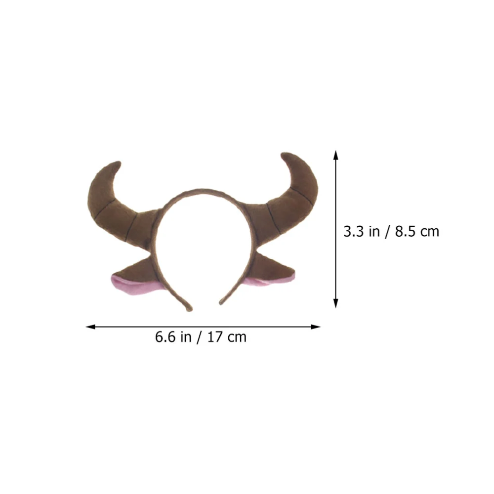 1 Set Role-playing Ox Horn Headband Cosplay Animals Costume for Children