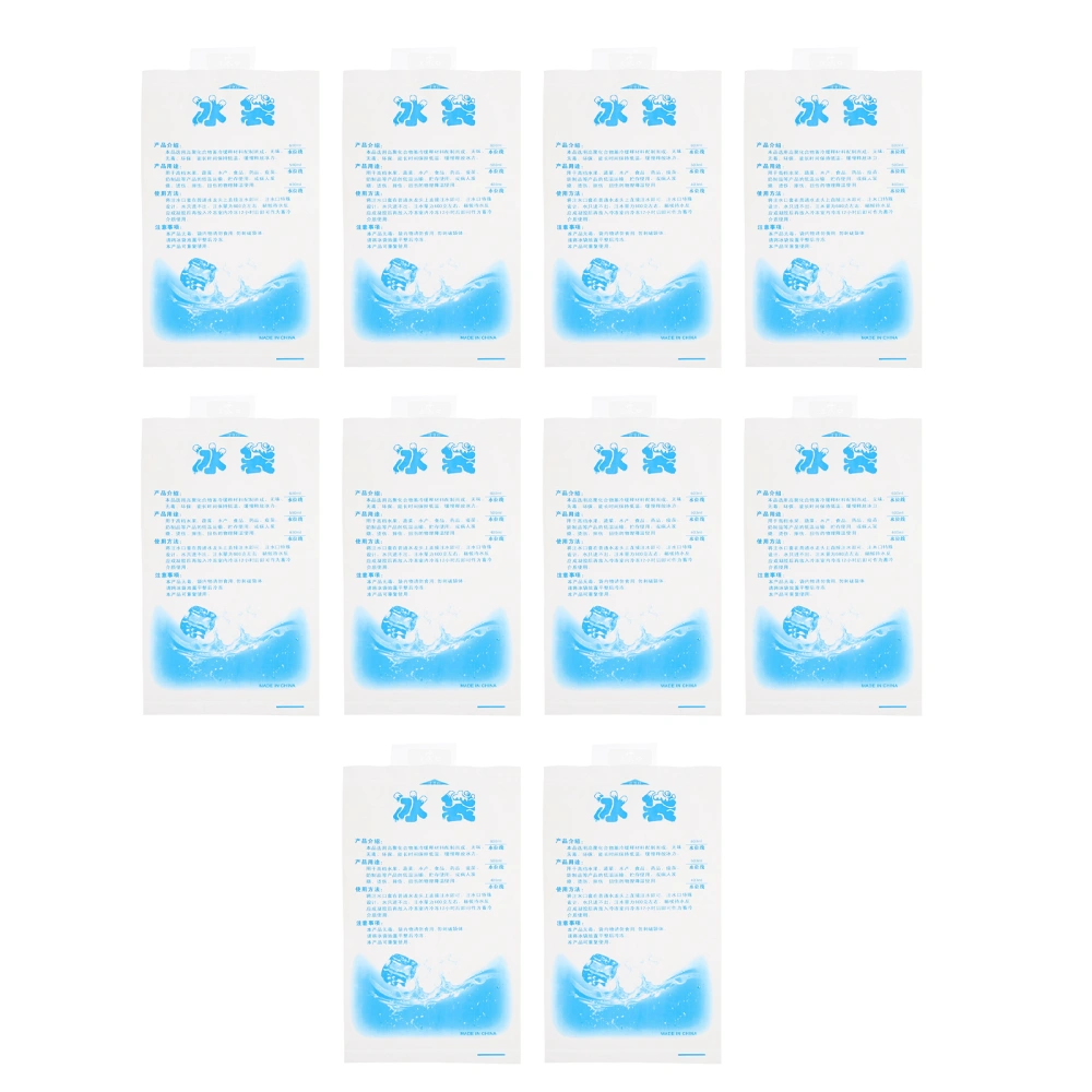 10Pcs Water-filled Ice Packs Reusable Ice Bags Fresh Keeping Ice Packs for Home Outdoor