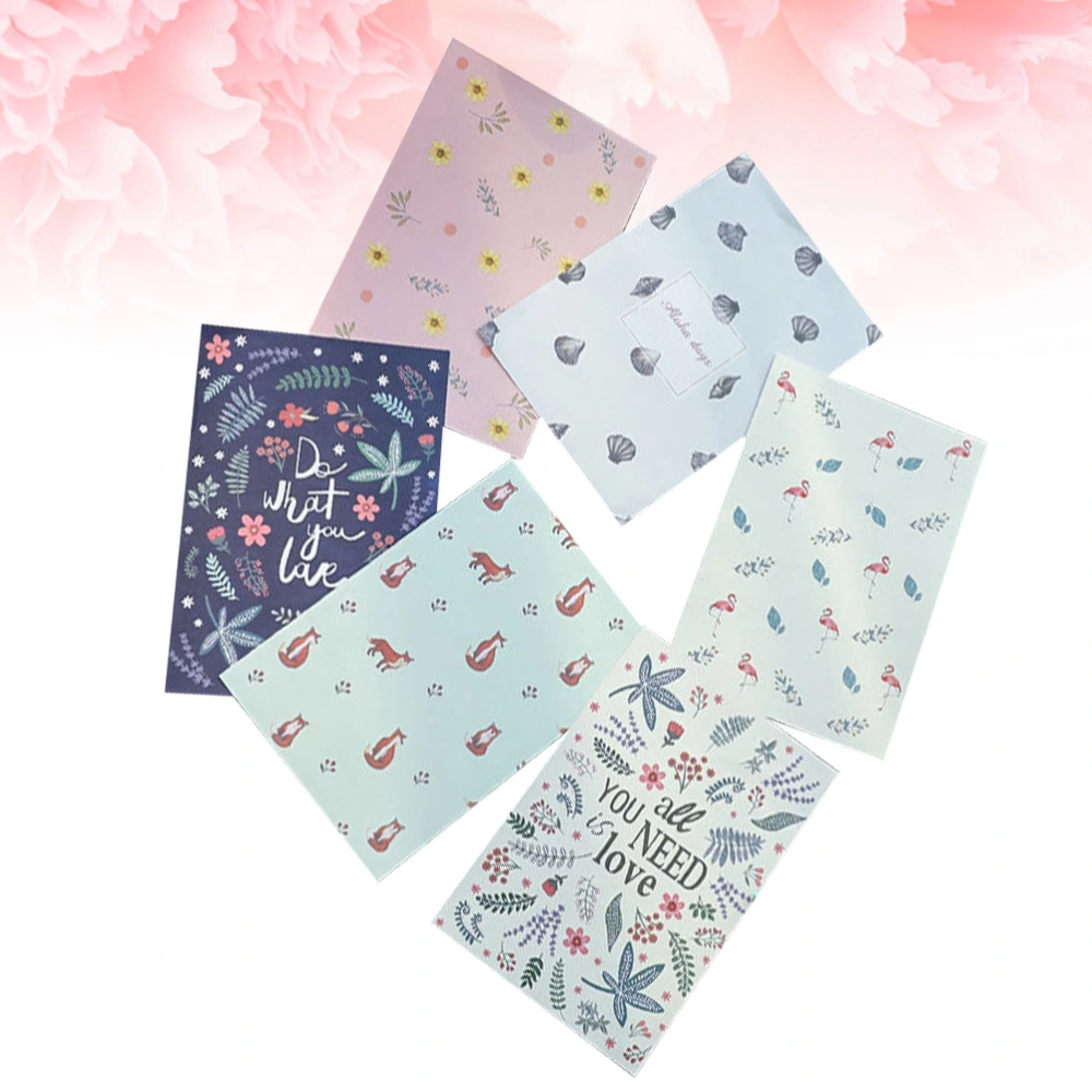 10pcs Fresh Florals Letter Paper with Envelope Lovely Writing Stationery Envelopes Set (Random Pattern)