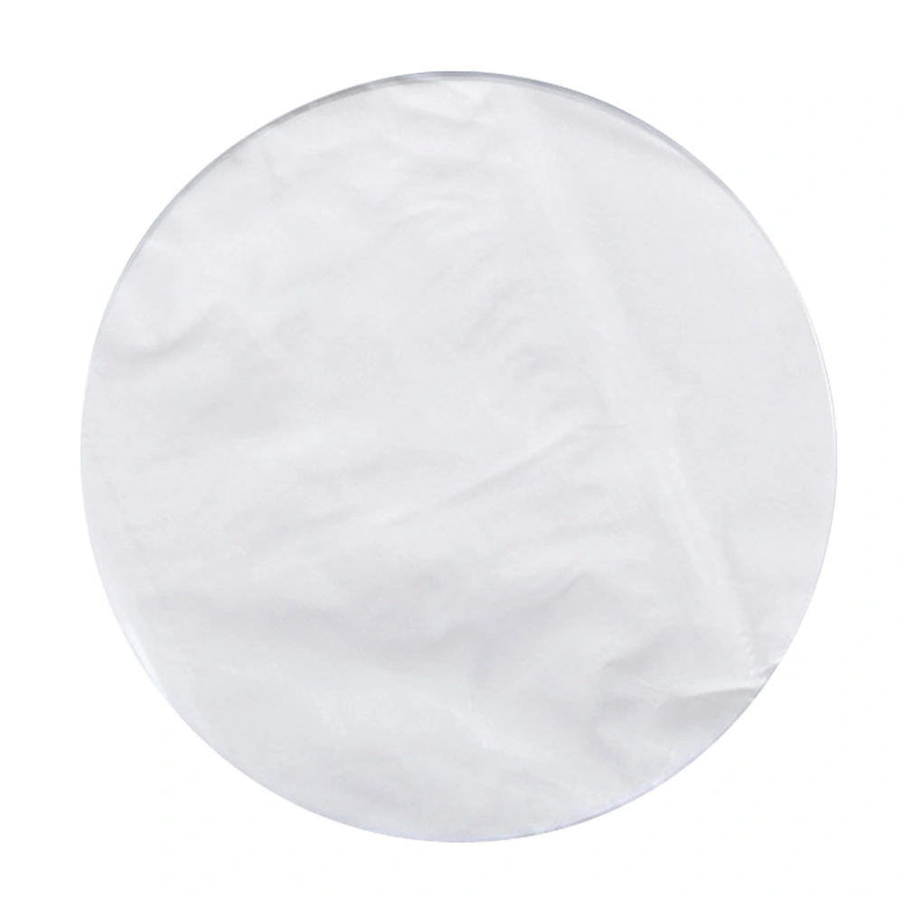 1 Pack of 50 Sheets Non-stick Baking Paper Barbecue Double-sided Silicone Oil Paper Round Oven Oil Paper BBQ Accessories (White 25cm)