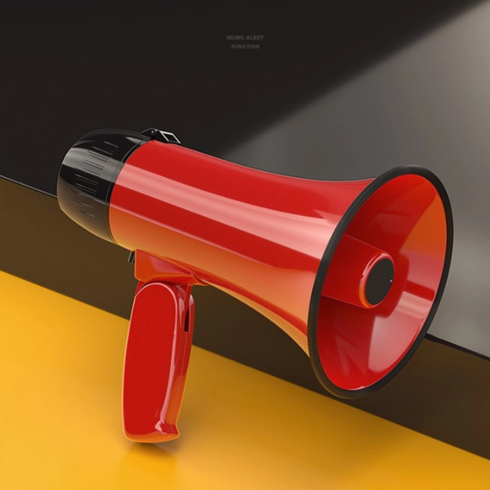 1 Pc Handheld Megaphone Hawk Trumpet Megaphone Sound Amplifier Microphone Recording Megaphone (Red)