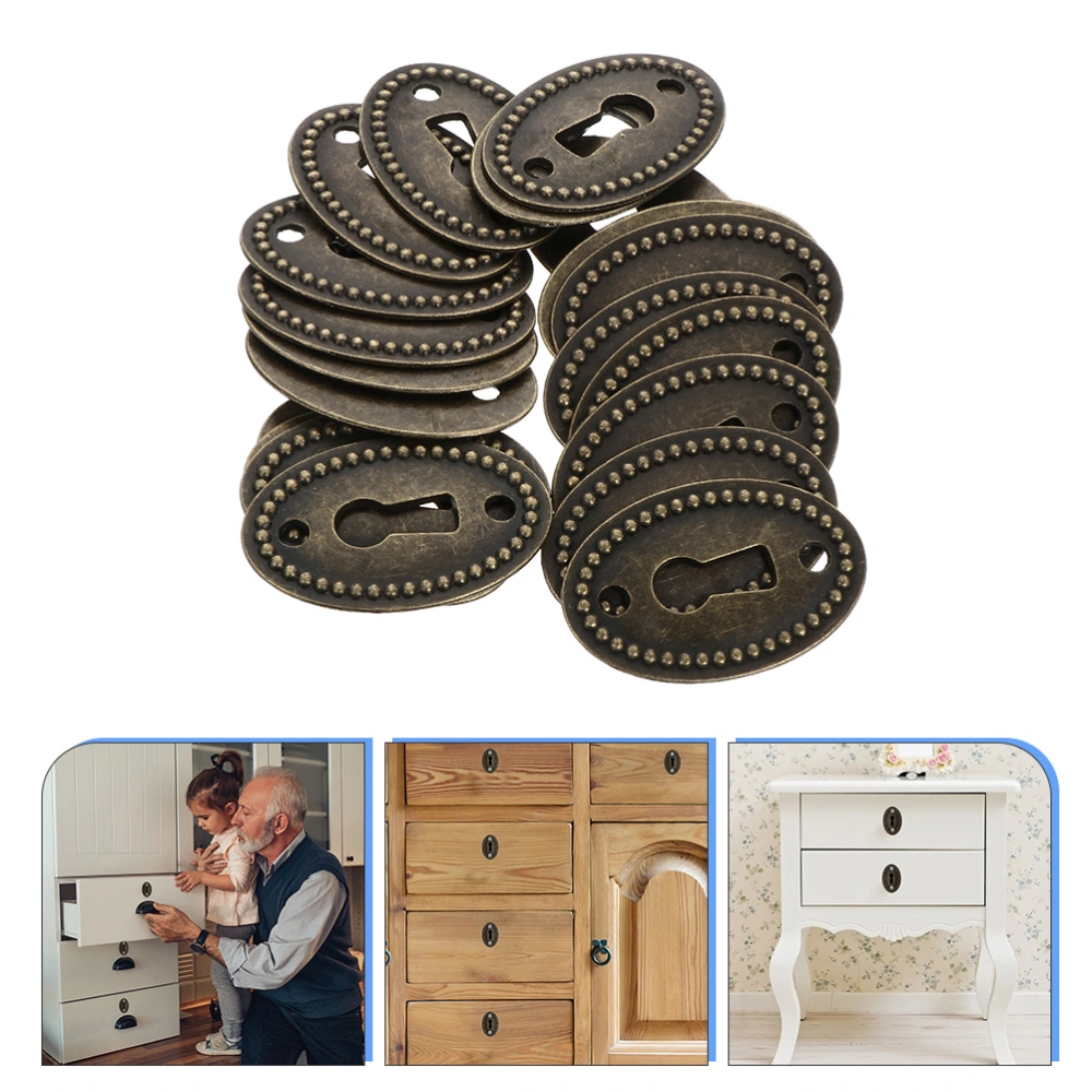 30pcs Keyhole Cover Plate Keyhole Cover Insert Keyhole Escutcheon Plate