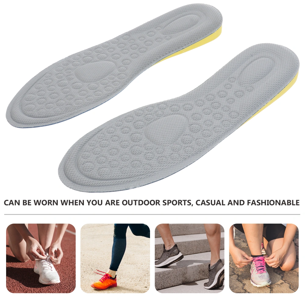 1 Pair of EVA 1.5cm Insoles Comfortable Invisible Increase Insoles - Size 39-40