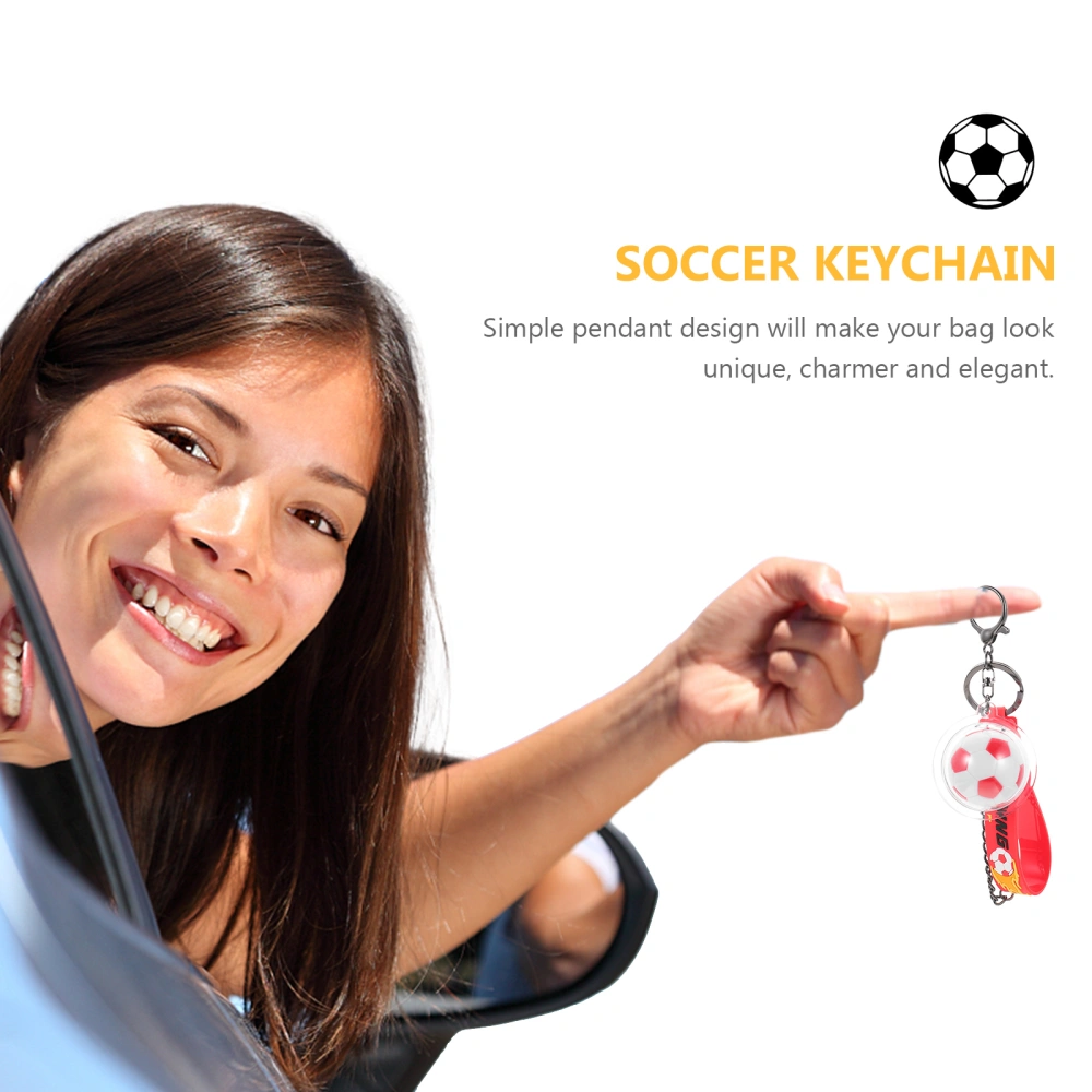 Sports Ball Key Chain Football Match Pendant Decorative Soccer Keychain Car Key Pendant Party Gift