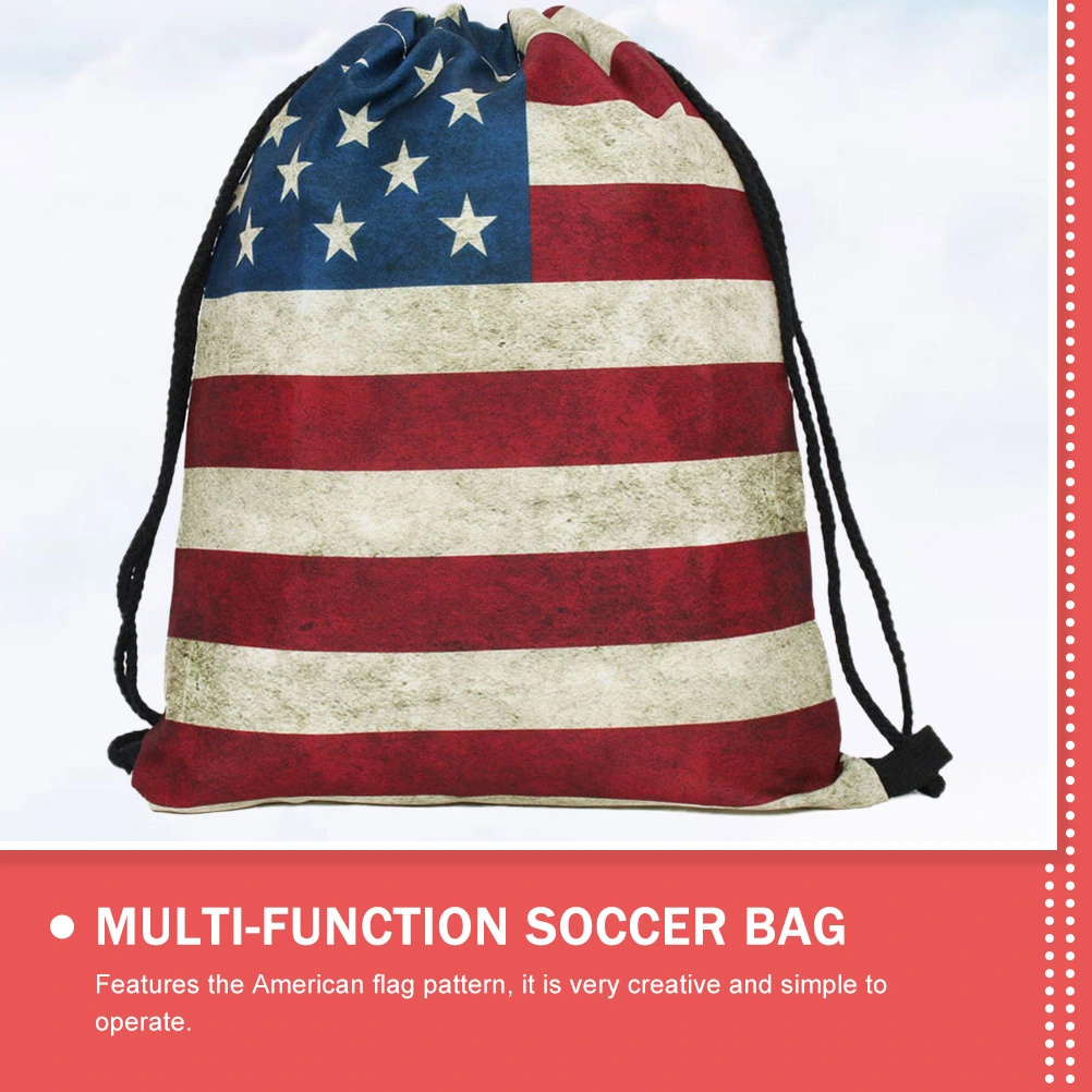 USA Flag Pattern Drawstring Bag Drawstring Back Bag Travel Drawstring Bag Gym Sports Backpack