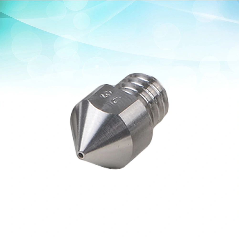 Titanium Alloy Extruder Nozzle 0.6mm Thread Nozzle Tip Head Compatible for MK8 3D Printer (Silver)