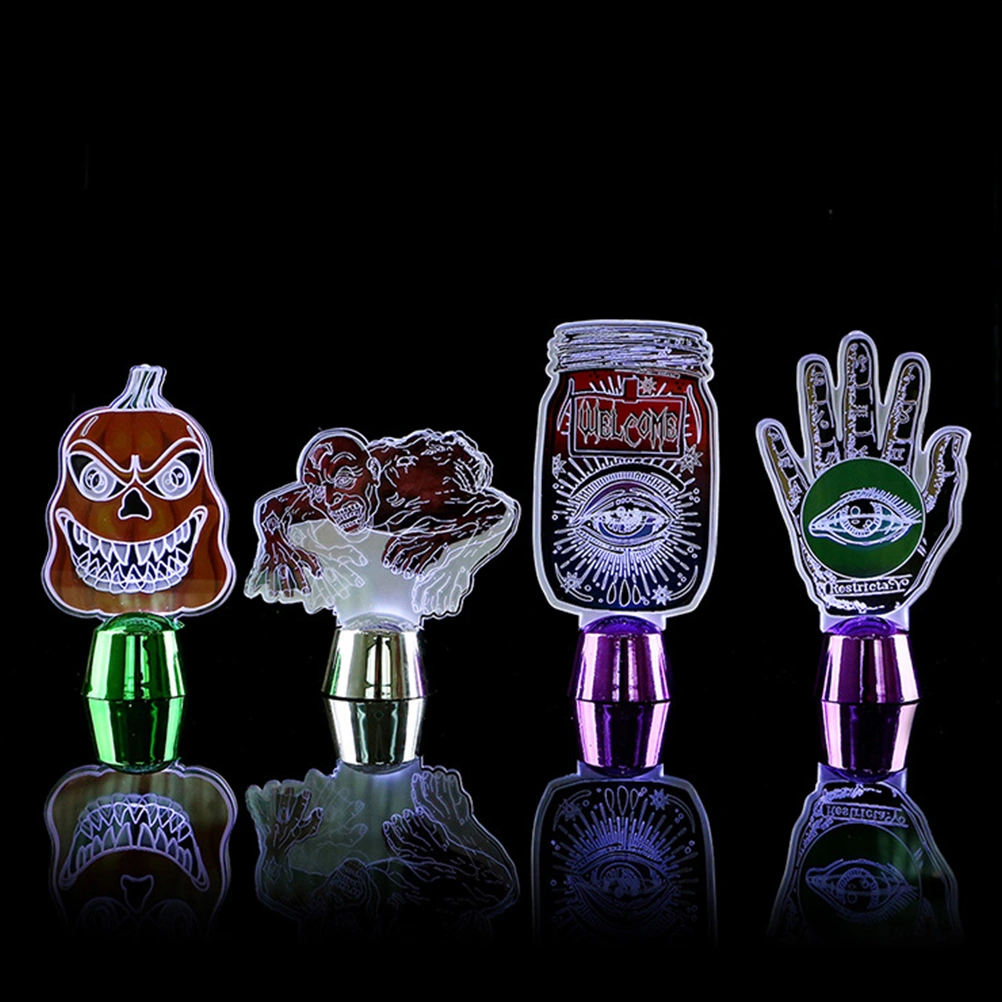 3D Ghost Hand with Eye Pattern LED Acrylic Table Lamp Light Colorful Changing Rocker Switch Desk Lamp Night Light Home Bedroom Decor