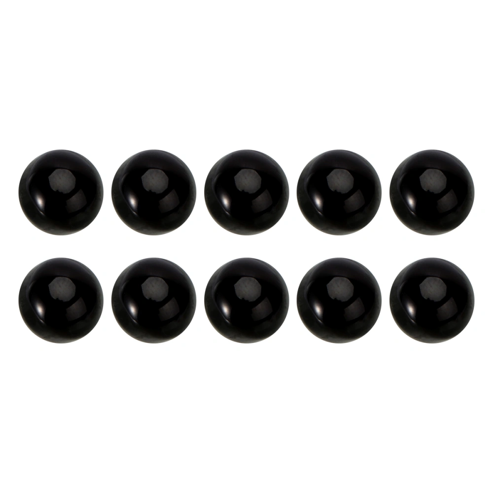 10pcs Circular Bead Buckle Imitation Jade Buttons Loose Pearl Shirt Button