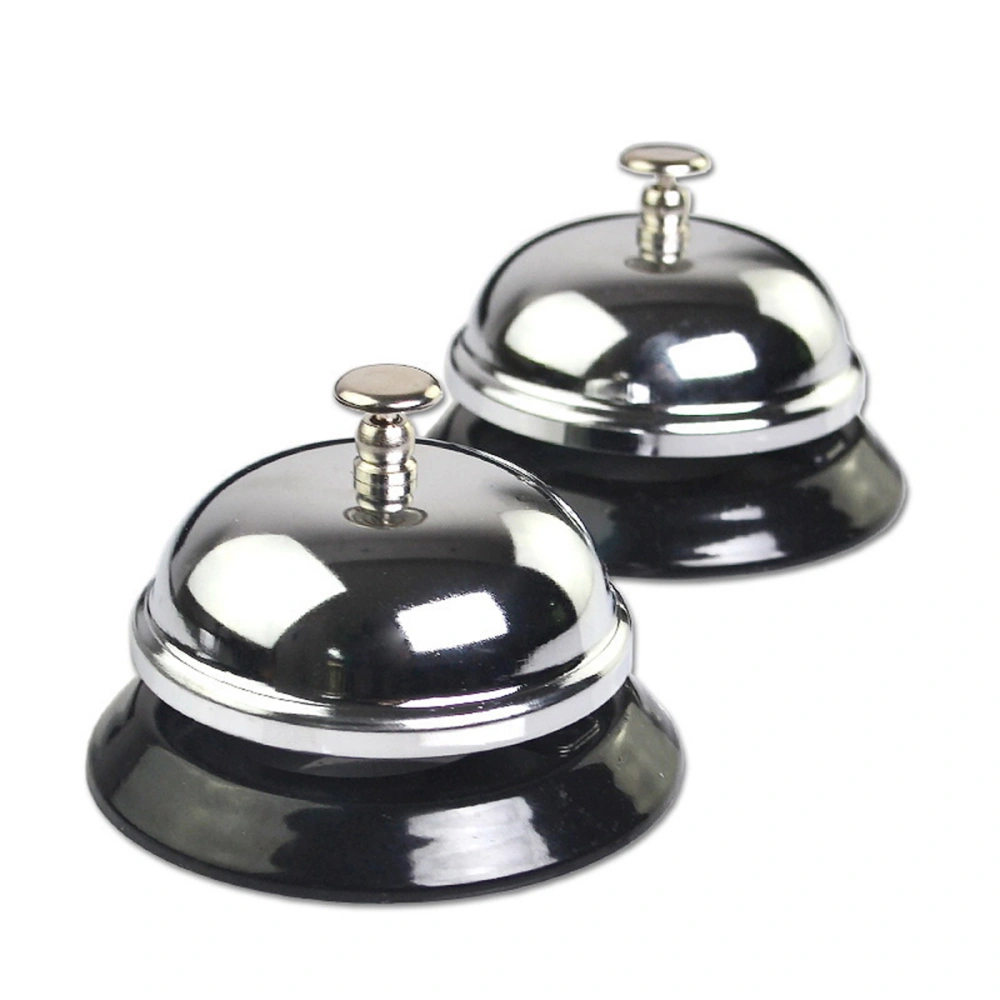 1Pc Creative Hands Pressing Creative Service Bell Restaurant Call Bells Reception Customer Bell(Silver)