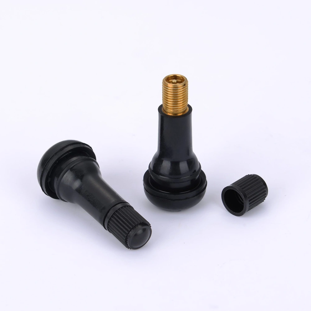 8 Pcs TR-413 Black Rubber Snap-in Stems Tire Tyre Stems Car