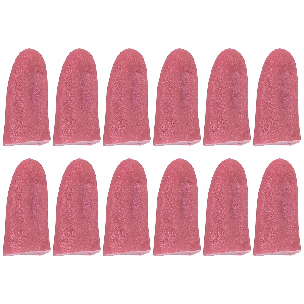 12Pcs Fake Tongue Models Festival Tricky Props Scary Halloween Party Supplies