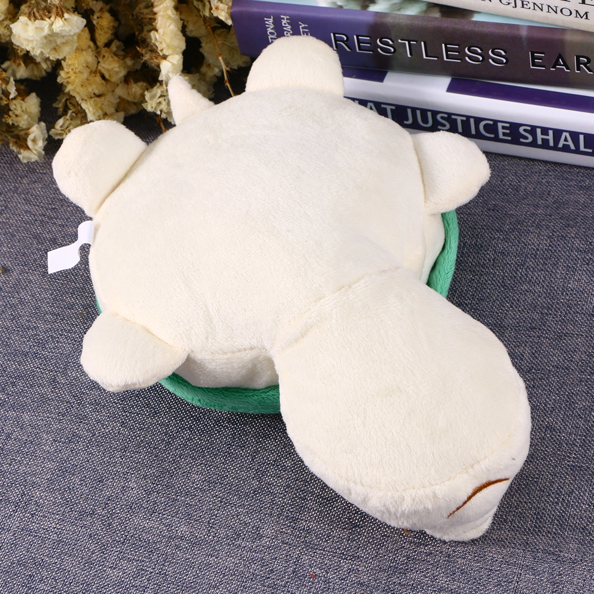 Pet Plush Toys Dog Chew Toys Puppy Cats Biting Sound Squeaky Toys Cartoon Tortoise Design (Green)