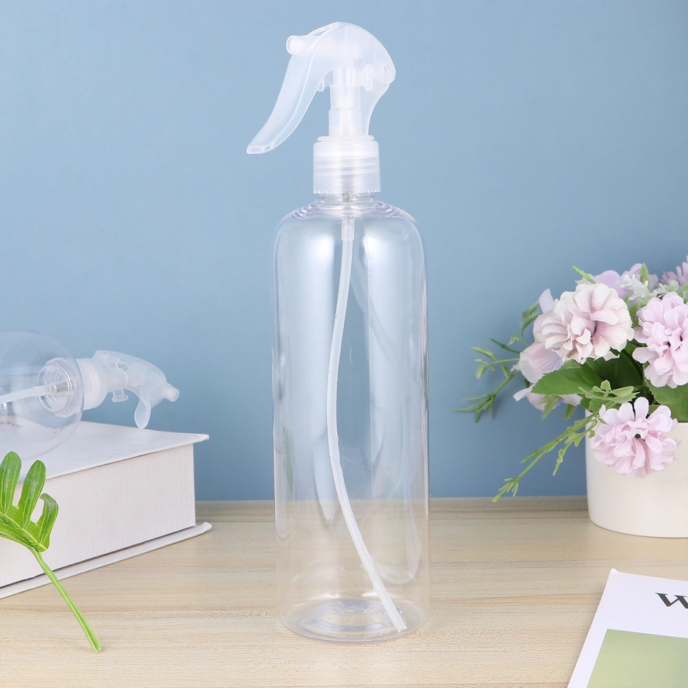 3pcs 500ml Spray Bottle Plastic Press Type Multi-function Mist Watering Bottles Container Sprayer (Transparent)