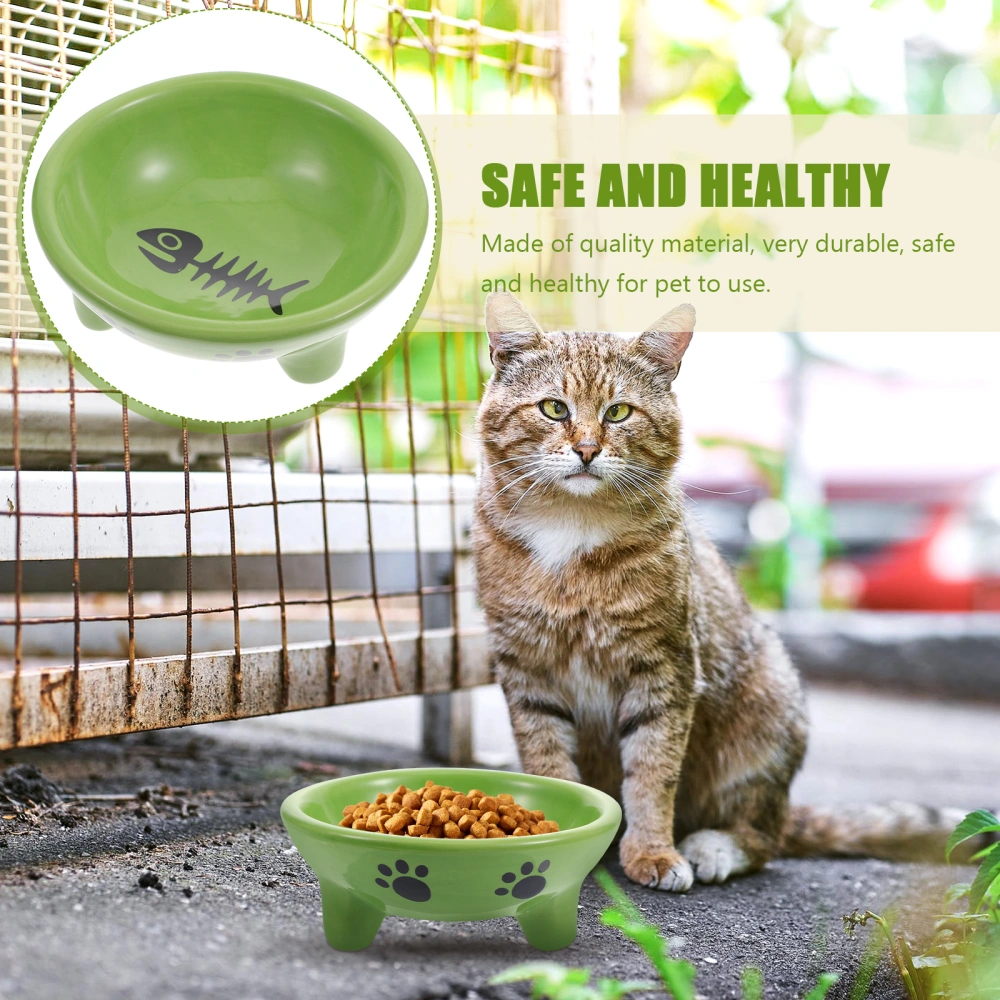 Decorative Feeding Bowl Ceramic Puppy Bowl Household Kitten Bowl Pet Accessory