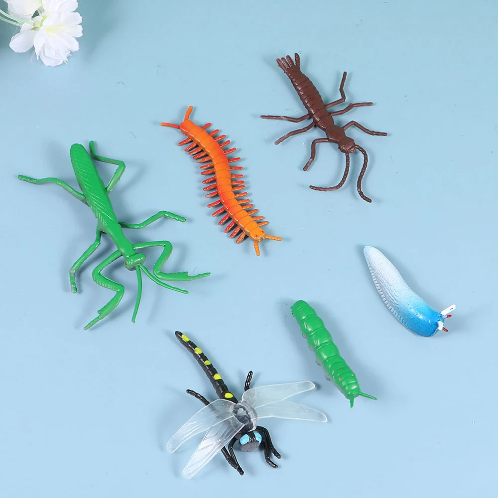 24pcs Fake Delicate Luminous Animal Insect Tricky Toy Artificial Animal Props