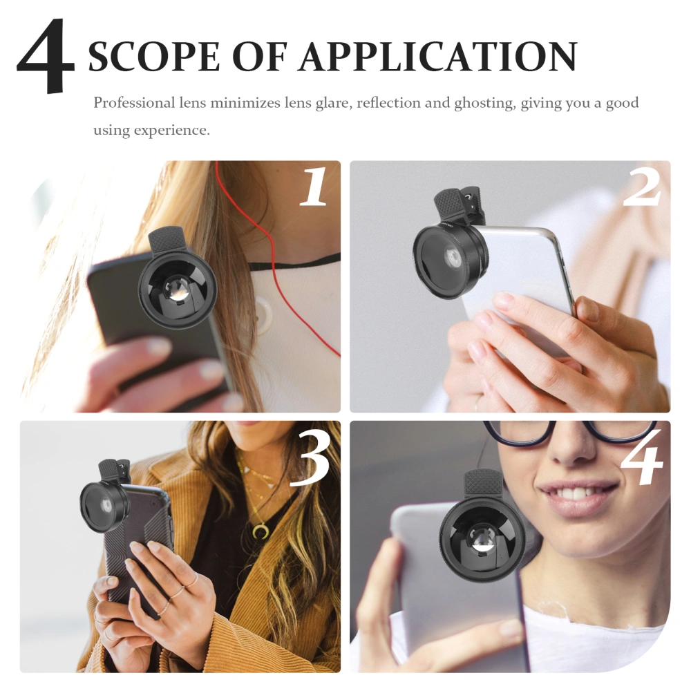 Ultra-wide-angle 0.45x Macro Lens Mobile Phone Universal Universal Clip Wide-angle Mobile Phone Lens SLR External Camera