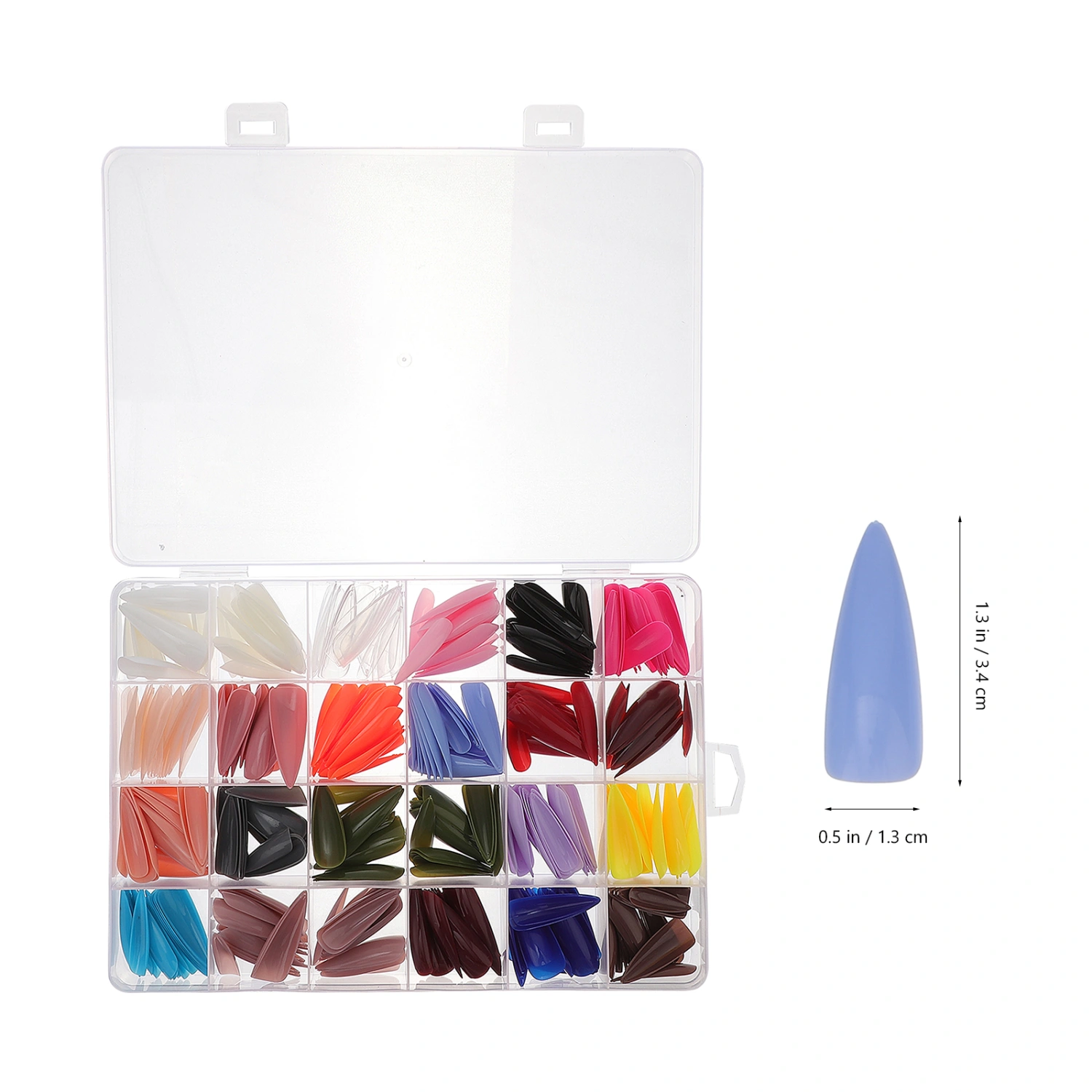 480pcs Long Ballet Fake Nails Full Cover False Nails Press on Nails for Women