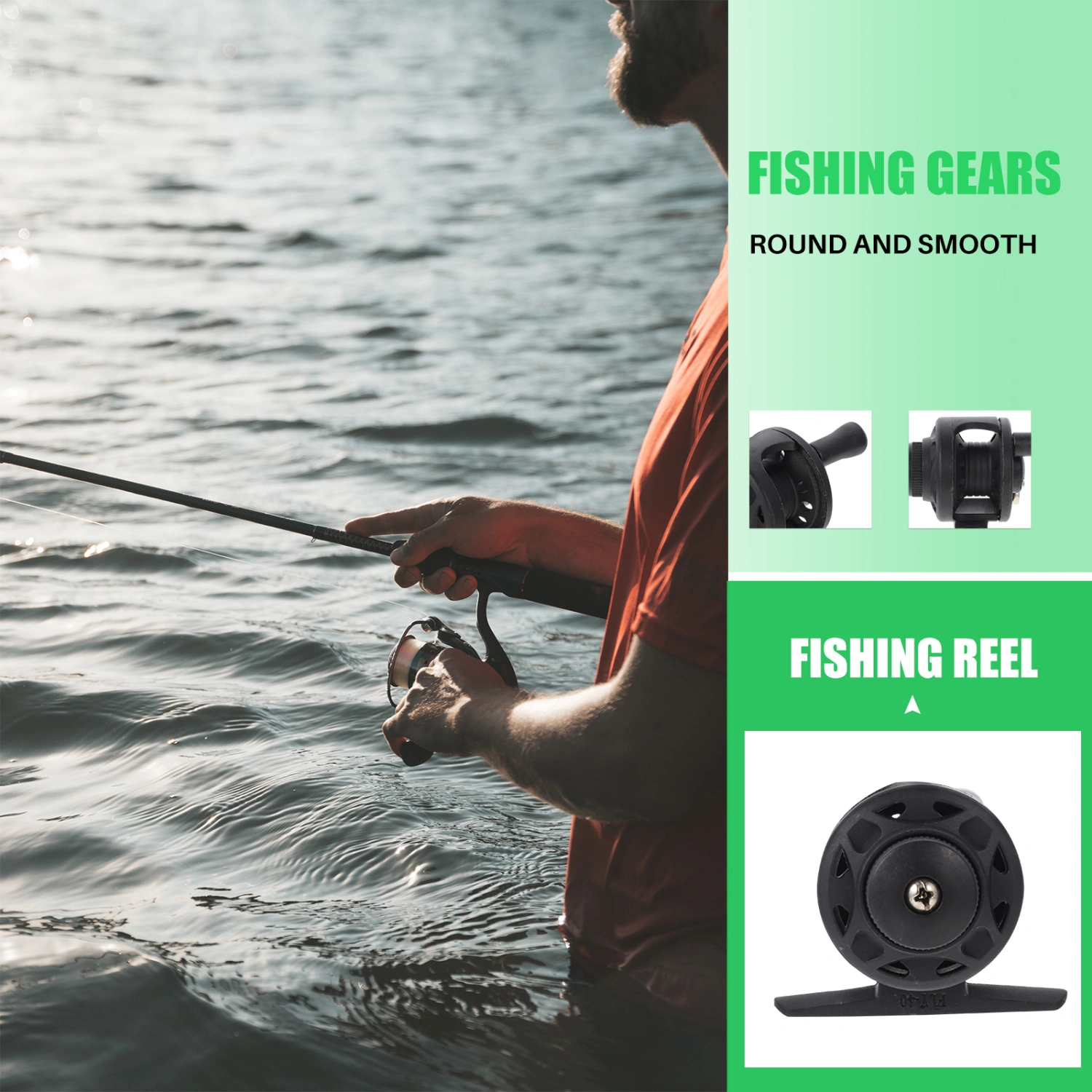 1pc Fishing Wheel Exquisite Sea Fishing Gear Fishing Pole Wheel Fishing Reel