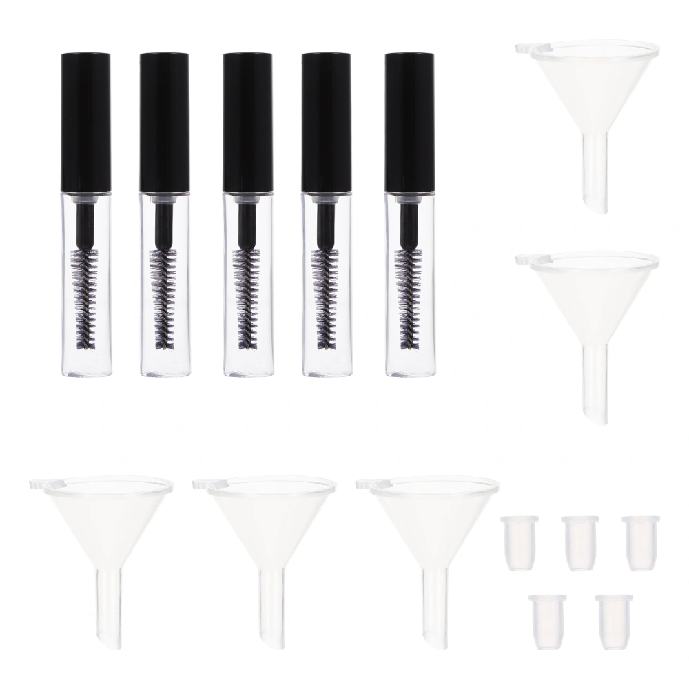 1set Empty DIY 4ml Mascara Tubes Eyelash Eyeliner Container with Funnels