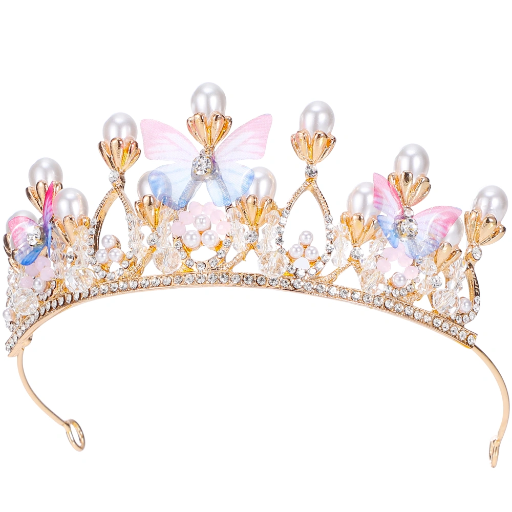 Girls Crown Shaped Hair Hoops Hair Band Fashion Headdress Headwrap for Kids