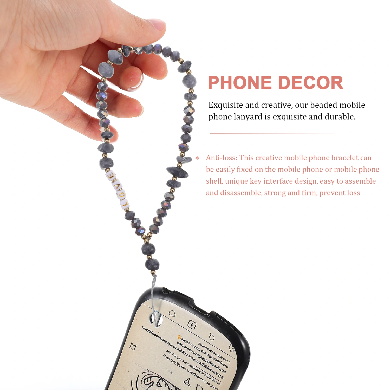 Mobile Phone Lovely Ornament Delicate Phone Lanyard Women Phone Decoration