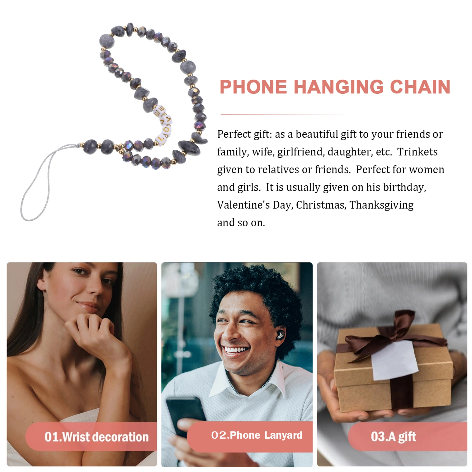 Mobile Phone Lovely Ornament Delicate Phone Lanyard Women Phone Decoration