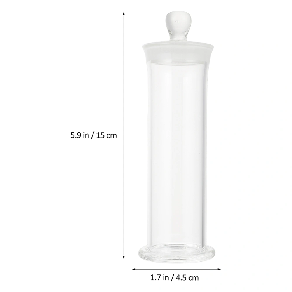 2pcs Clear Thickened Bottle Heat Resistant Bottle Laboratory Sealing Bottle