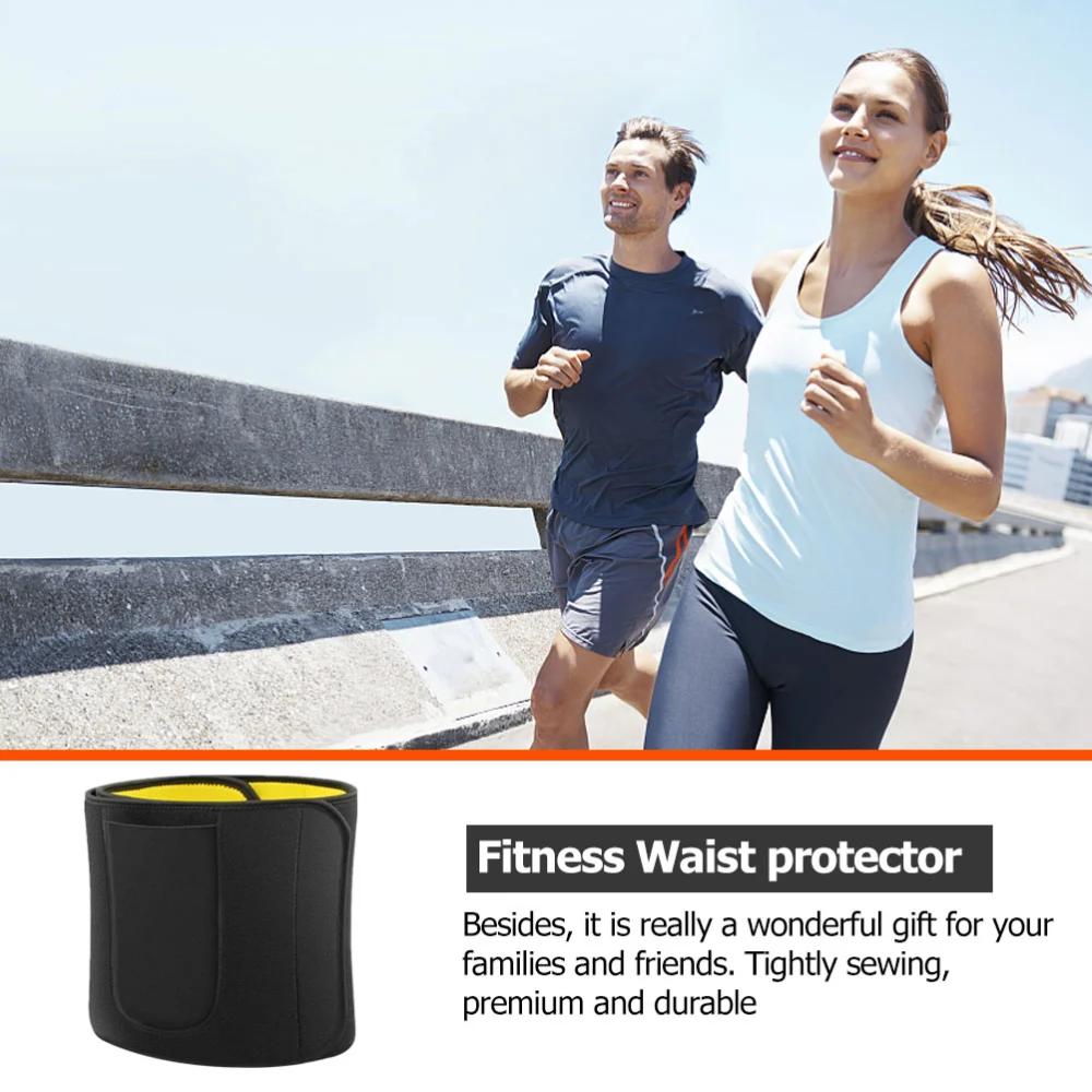 Unisex Breathable Sports Waist Belt Two-color Fitness Belt Running Belt