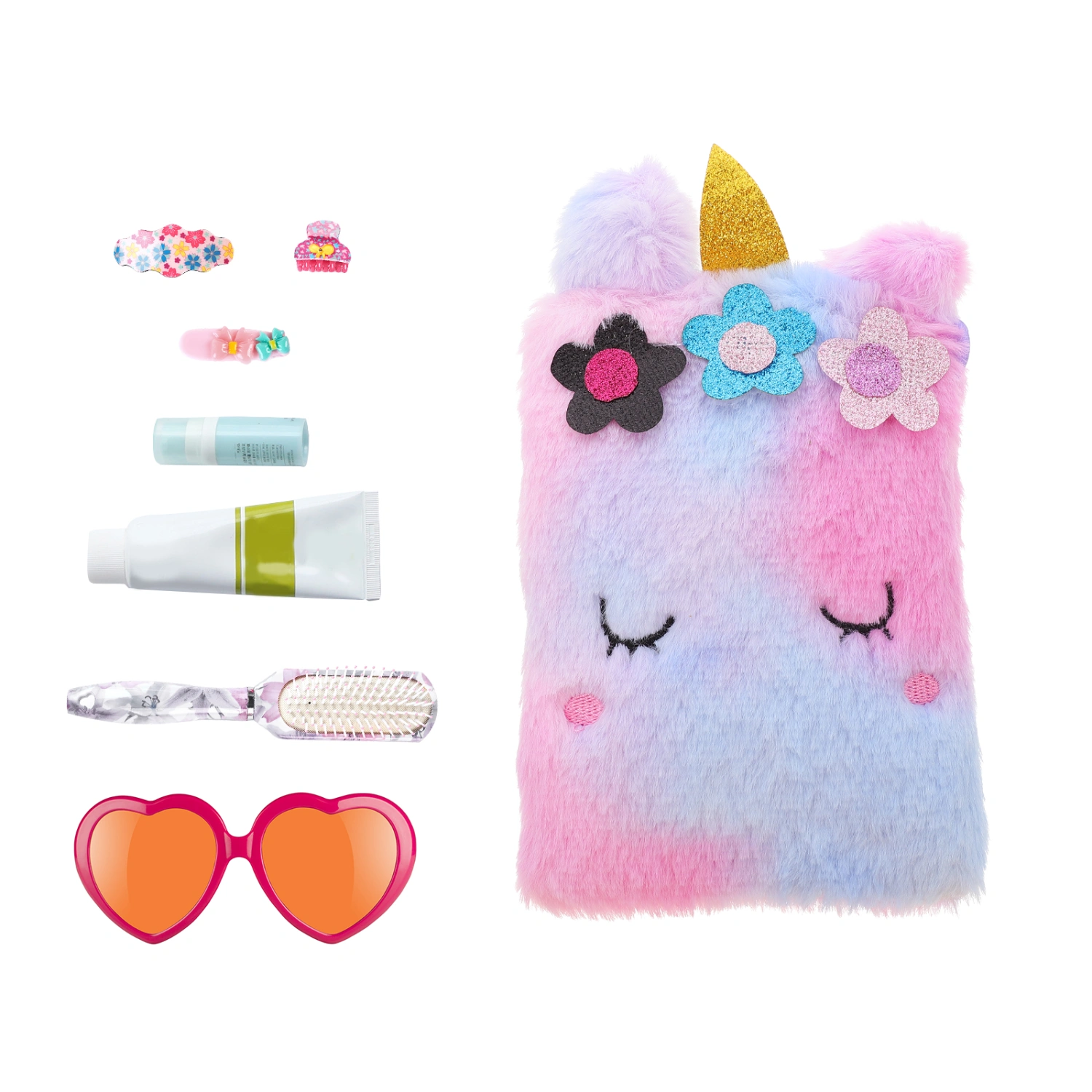 Kids Lovely Shoulder Bag Cartoon Plush Crossbody Bag Children Coin Purse