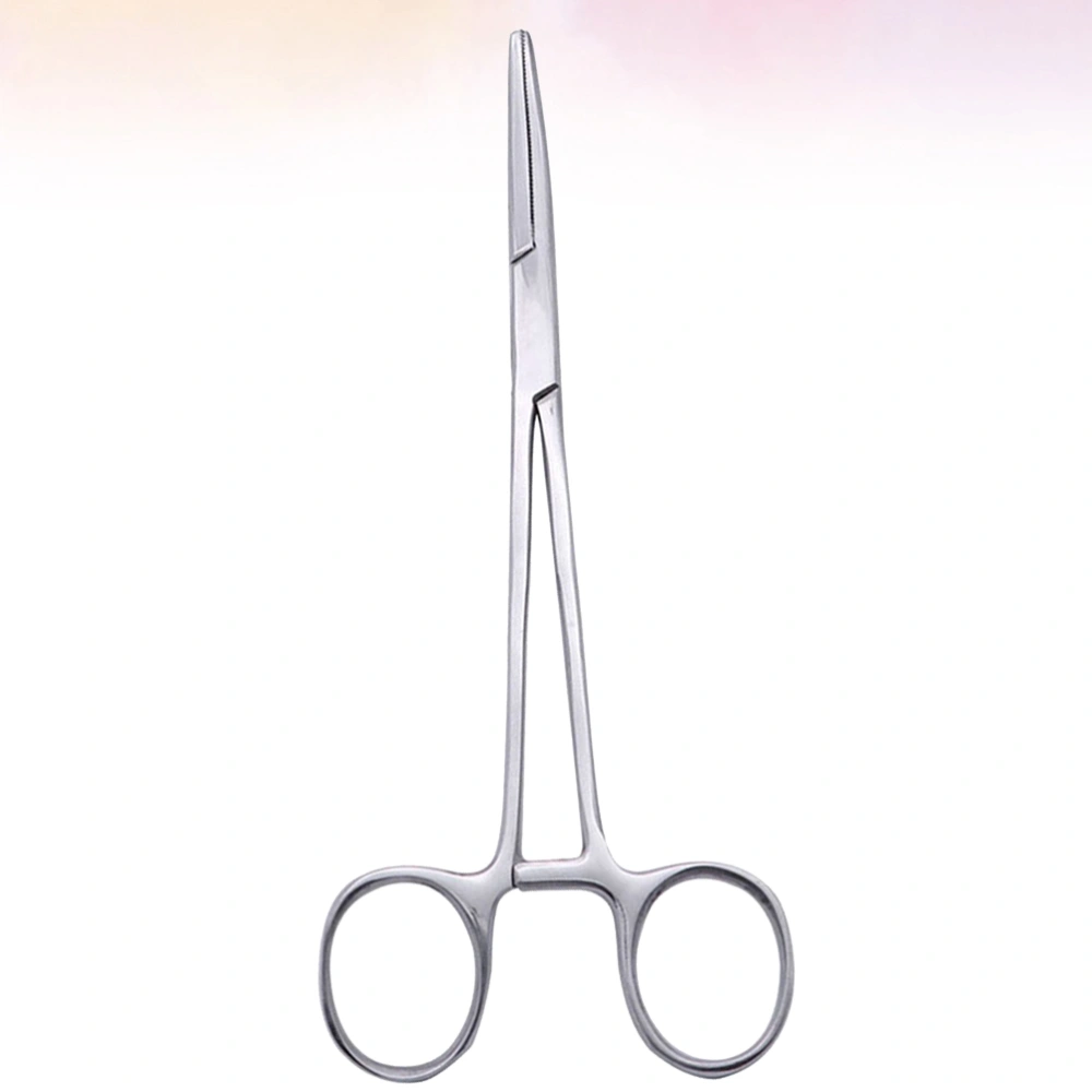 Stainless Steel Forceps Cupping Alcohol Cotton Clamp Plier Practical Home Plier (12.5cm Straight)