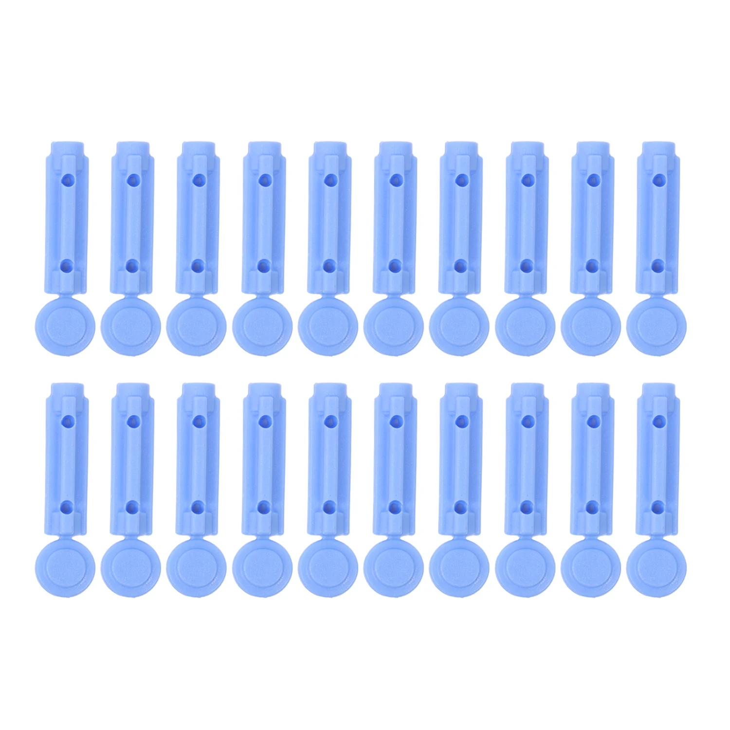 200Pcs Pen Tip Needle Bloodletting Pens Blood Sampling Devices (Sky-blue)