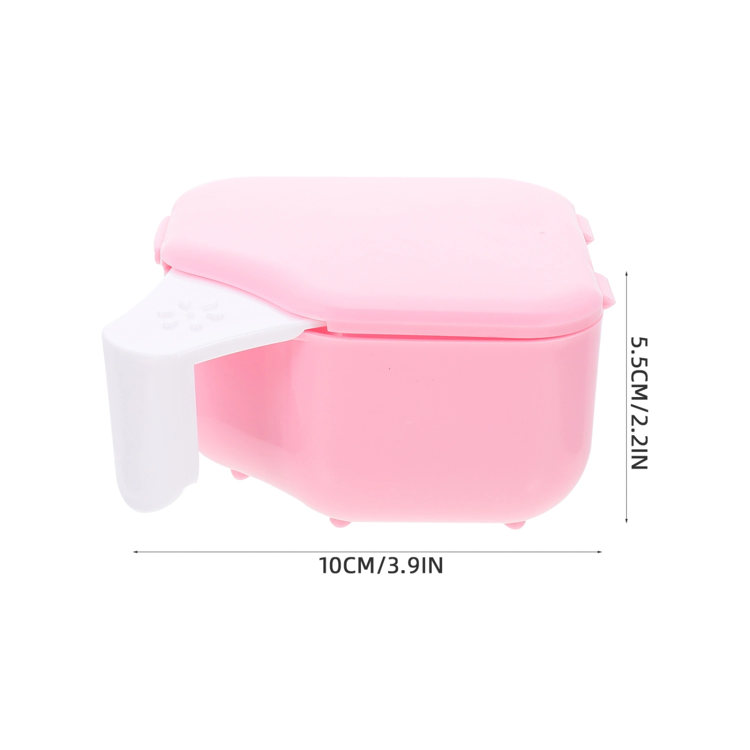 Convenient False Tooth Box Orthodontic Denture Holder Portable Denture Box (Pink)