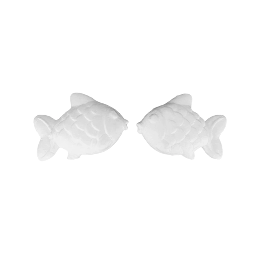 10pcs 11cm Educational Fish Model DIY Children Painting Fish Craft White Fish Ornament