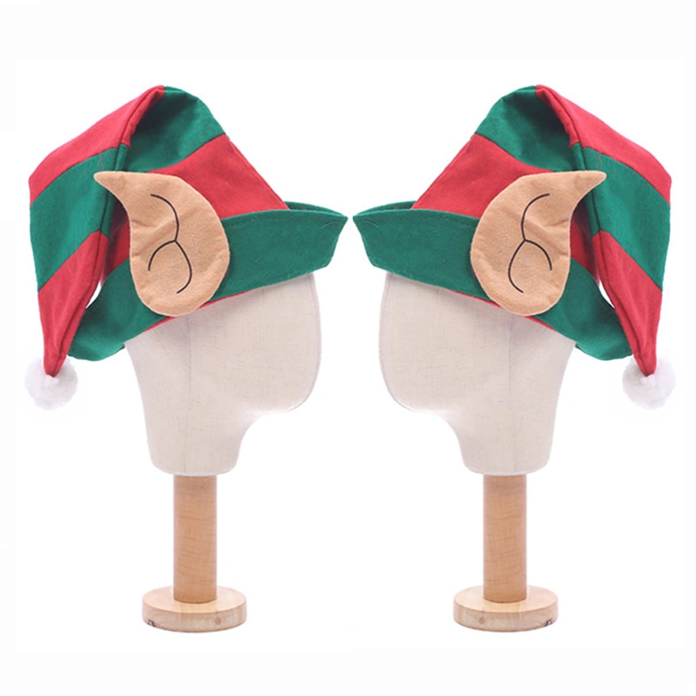 2pcs Clown Ear Elf Hats Headwear Festive Photo Props Party Costume for Christmas Performance