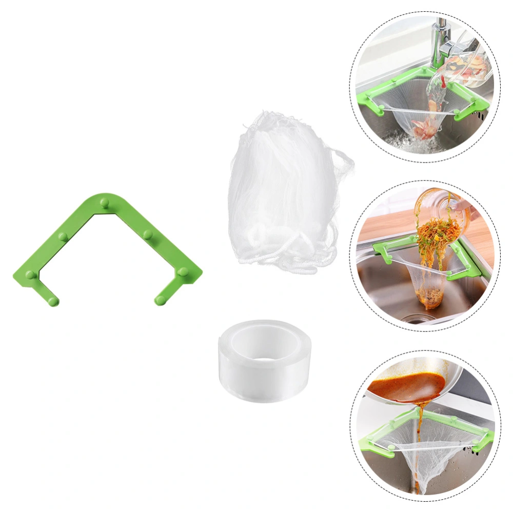 1 Set Kitchen Sink Drain Strainer Strainers Corner Bag Mesh Net (Assorted Color)