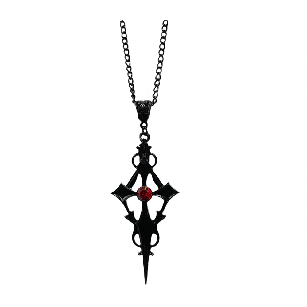 Creative Cross Necklace Halloween Vampire Cross Necklace for Cosplay Party