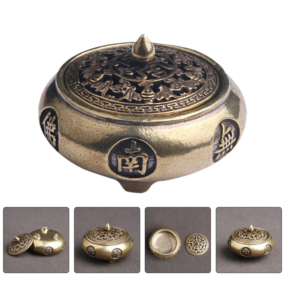 1pc Aroma Burner Decoration Brass Art Home Adornment Aromatherapy Furnace