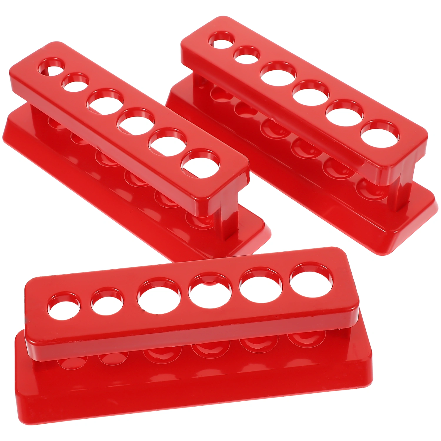 3 Pcs Test Tube Stand Plastic Test Tube Rack Holder School Teaching Aids