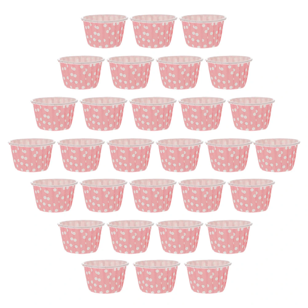 100Pcs Dessert Packaging Bowl Disposable Yogurt Bowl Ice Cream Paper Cup