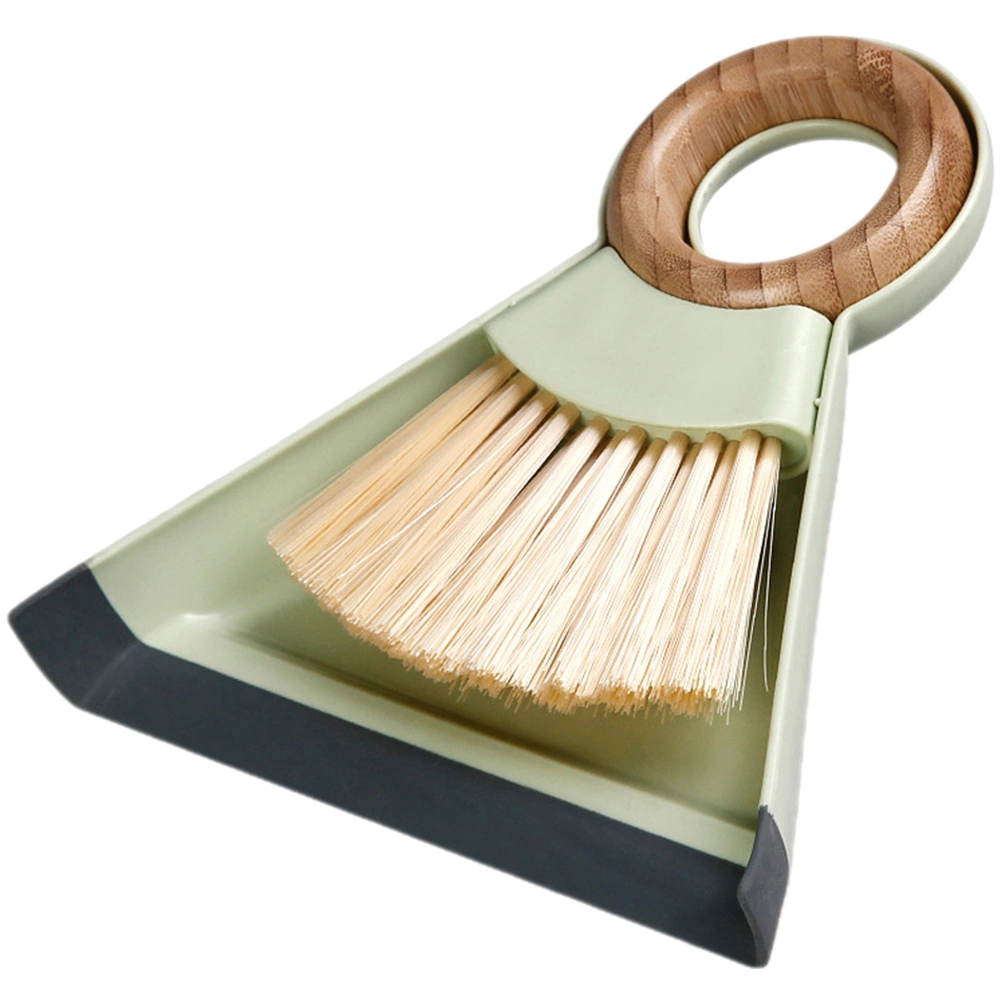 1 Set Small Cleaning Brush Keyboard Brush with Dustpan Desktop Computer Sweep Broom
