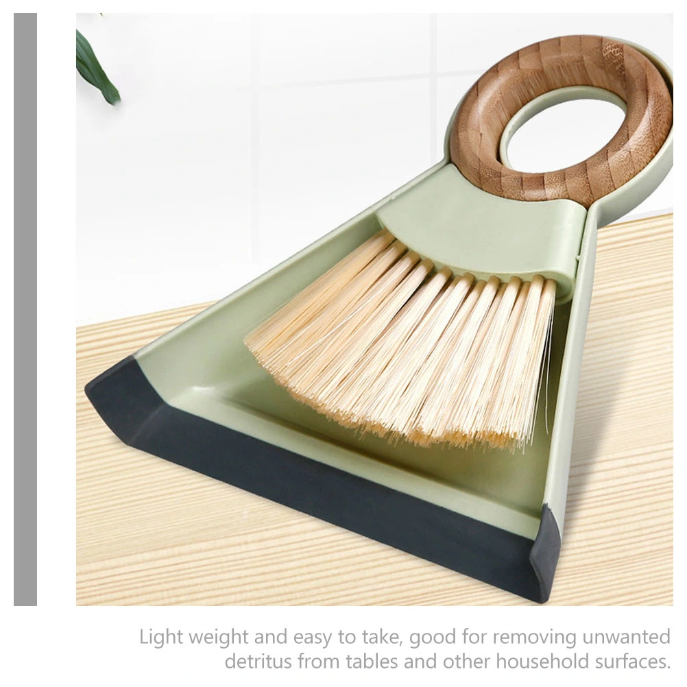 1 Set Small Cleaning Brush Keyboard Brush with Dustpan Desktop Computer Sweep Broom